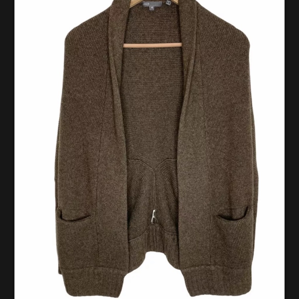 Vince Cocoon Cardigan Wool Yak Cozy Pockets